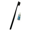 Disposable toothbrush with toothpaste 3 ml, Black
